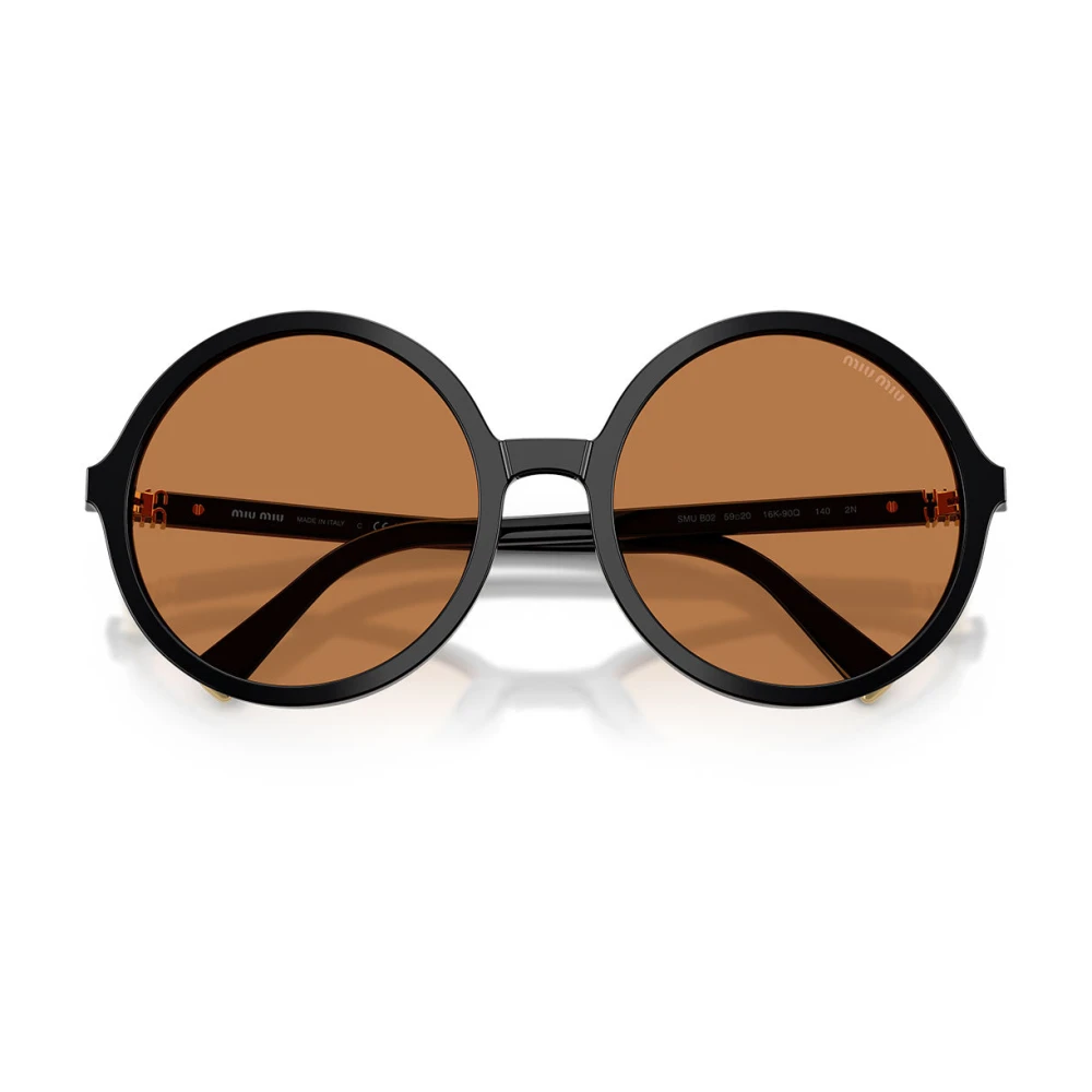 Miu Miu Unisex Black Sunglasses, 59 Mm, Mub02s Sunglasses