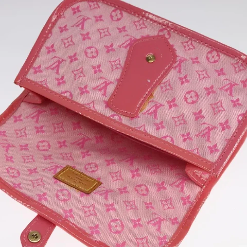 Louis Vuitton Vintage Pre-owned Canvas pouches Pink Dames