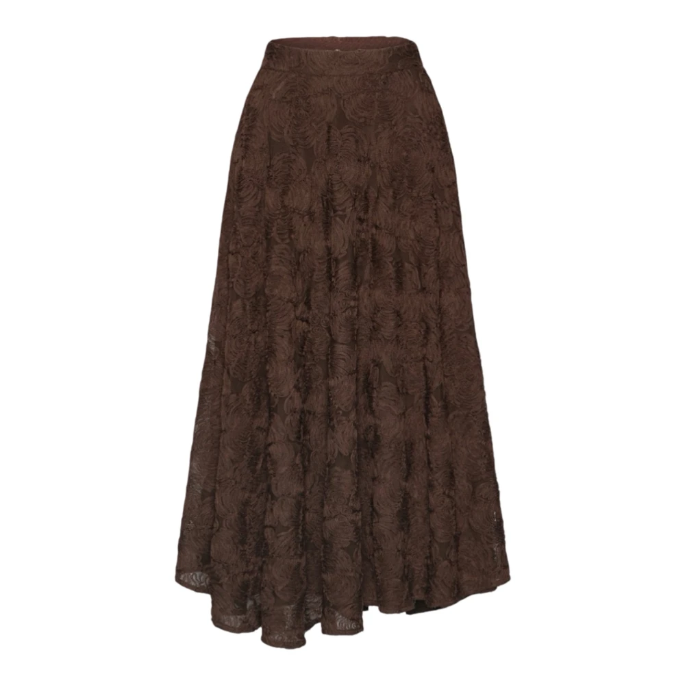 Rotate Birger Christensen Donna Marrone - Midi Skirts - Skirts - L