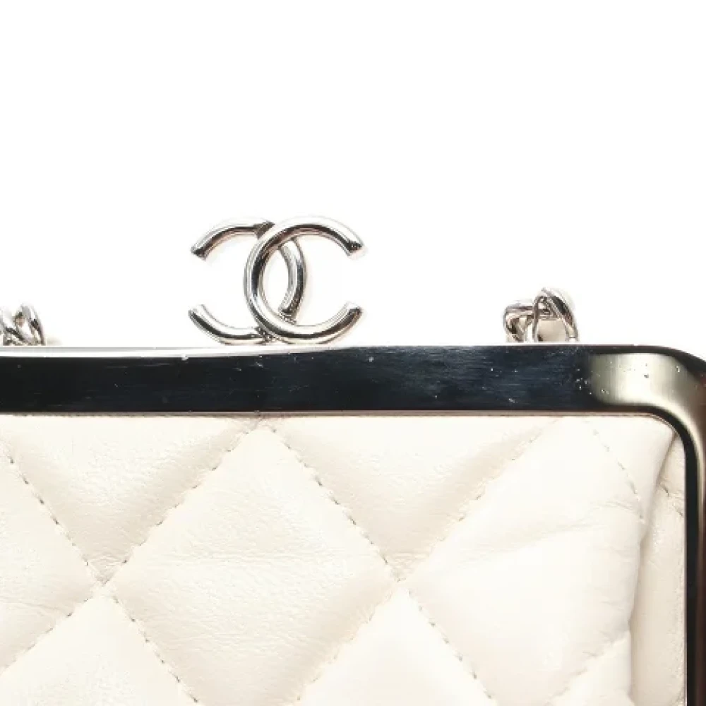 Chanel Vintage Pre-owned Fabric crossbody-bags White Dames