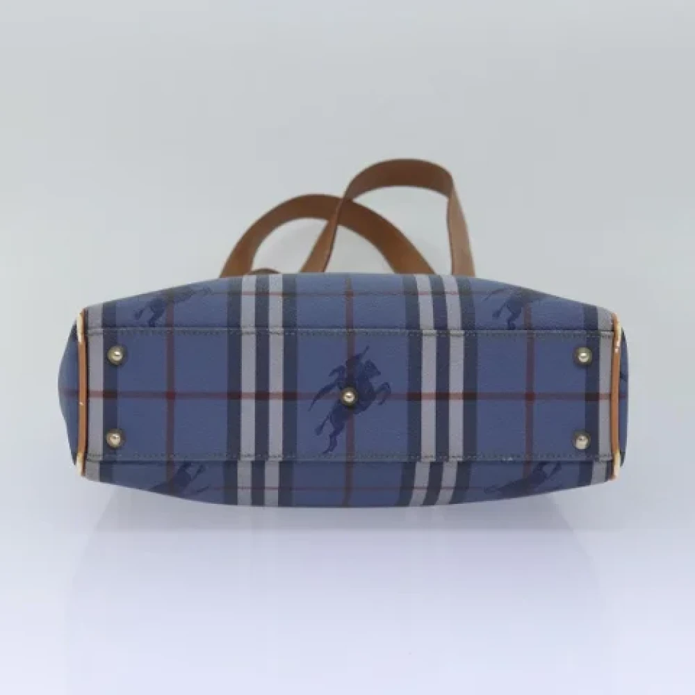 Burberry Vintage Pre-owned Leather totes Blue Dames