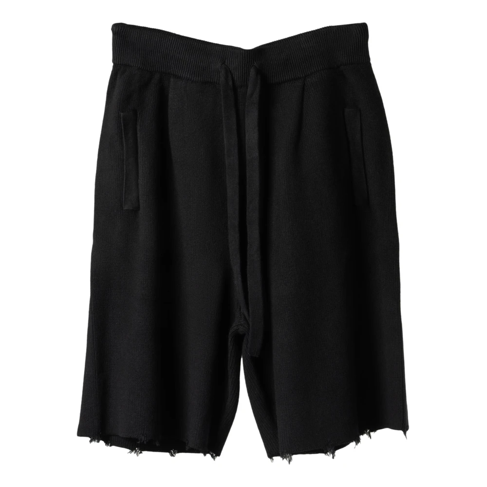 Laneus Luxe Gebreide Heren Shorts Black Heren