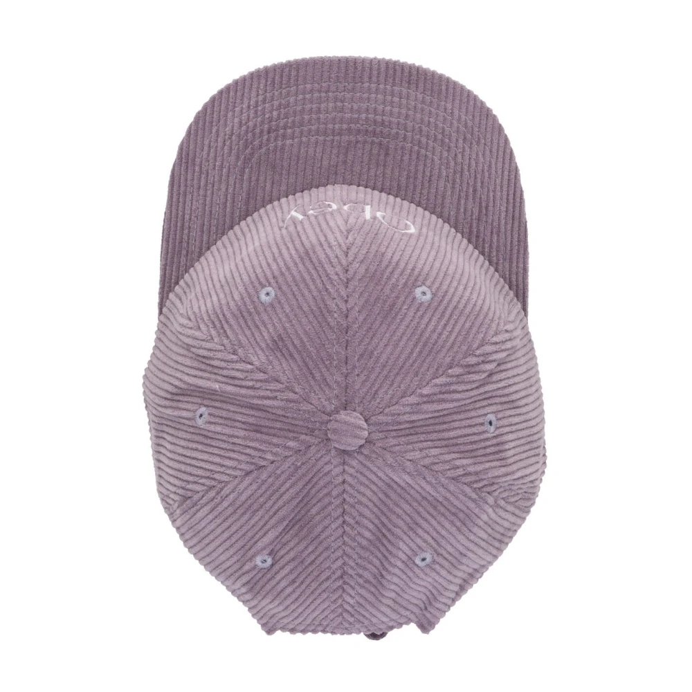 Obey Fluwelen Gebogen Klep Pet Wijnbes Purple Heren