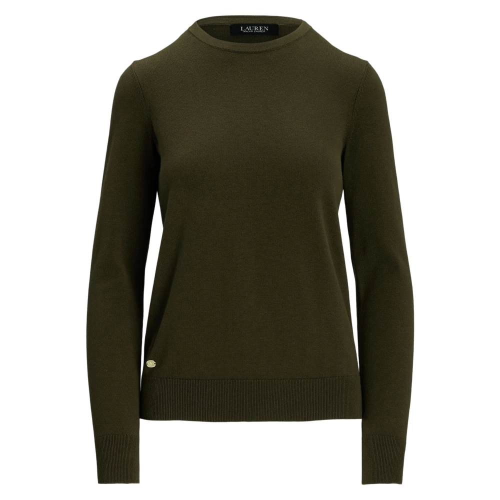 Ralph Lauren Katoenmix trui in olijf Green Dames
