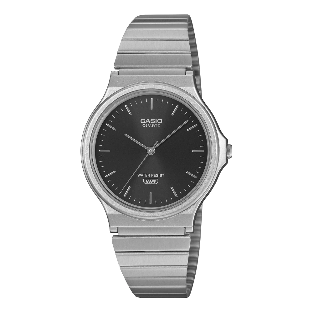 Casio Unisex Silber,Schwarz Mq-24 Serie Classic (34,9 Mm) Schwarzes Sonnenschliff- Uhr - Bild 4