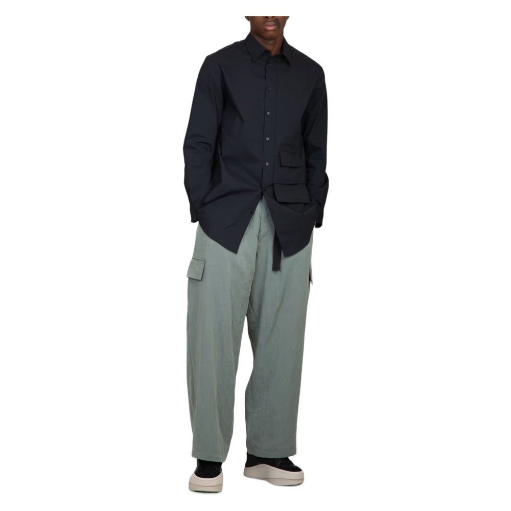Y-3 Stone Green Wide Pants Green Heren