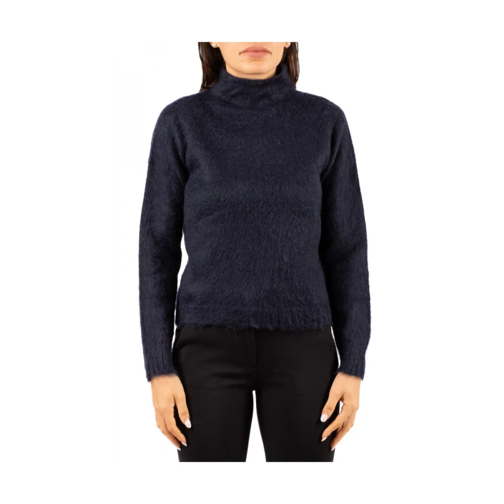 Max Mara Studio Damen Blau Strickwaren, Mgröße: