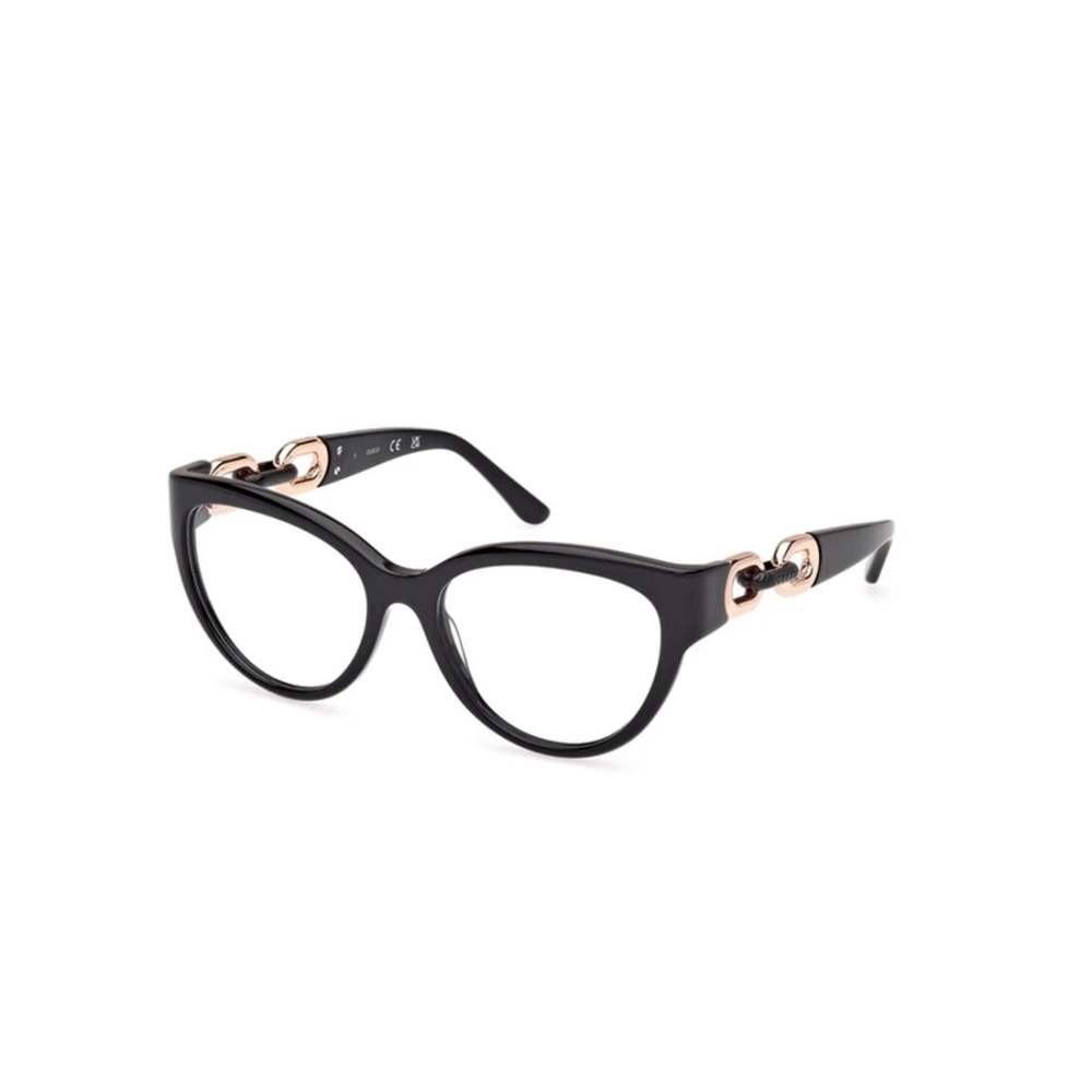 Guess Women's Black Glasses, 55 Mm, Cat Eye Optical Frame