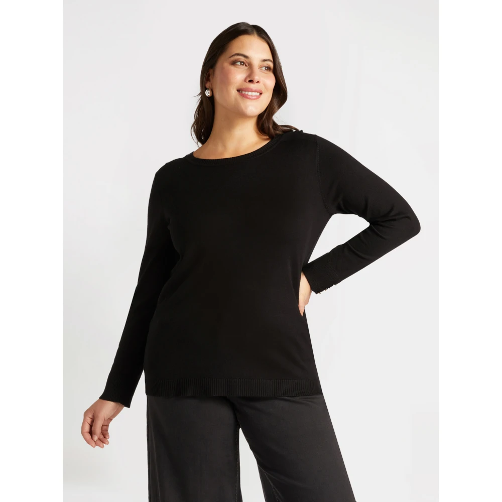 Fiorella Rubino Trui met Lenzing™ Ecovero™ Viscose Black Dames