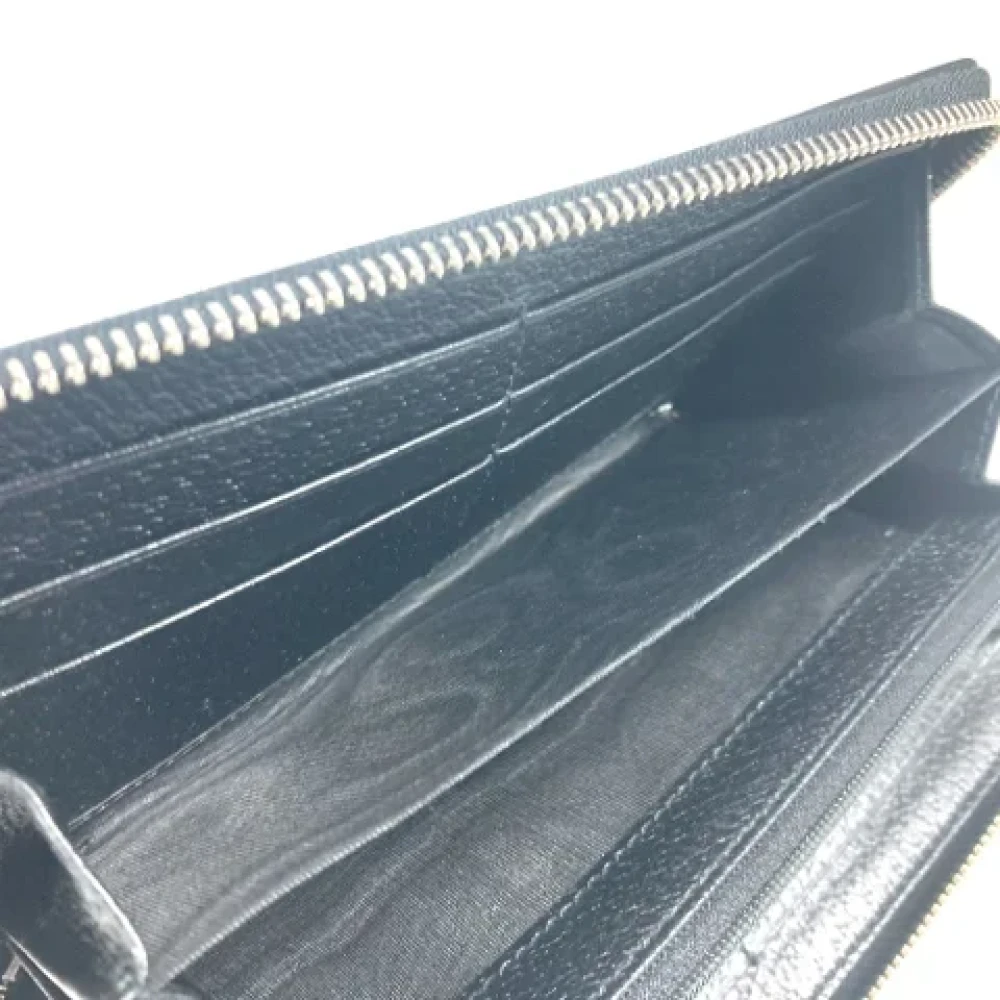Gucci Vintage Pre-owned Canvas wallets Black Dames