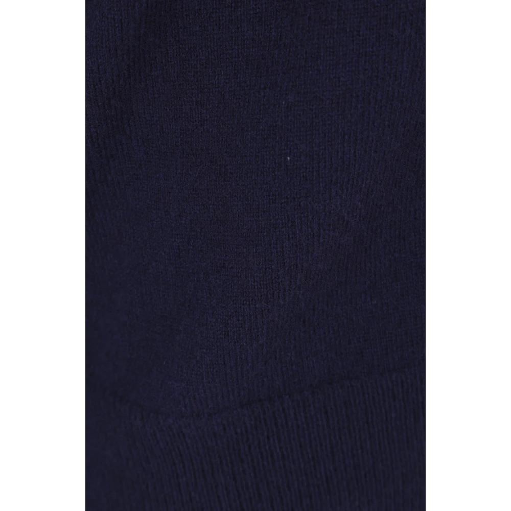 Comme des Garçons Blauwe Wol V-Hals Cardigan Sweater Blue Heren