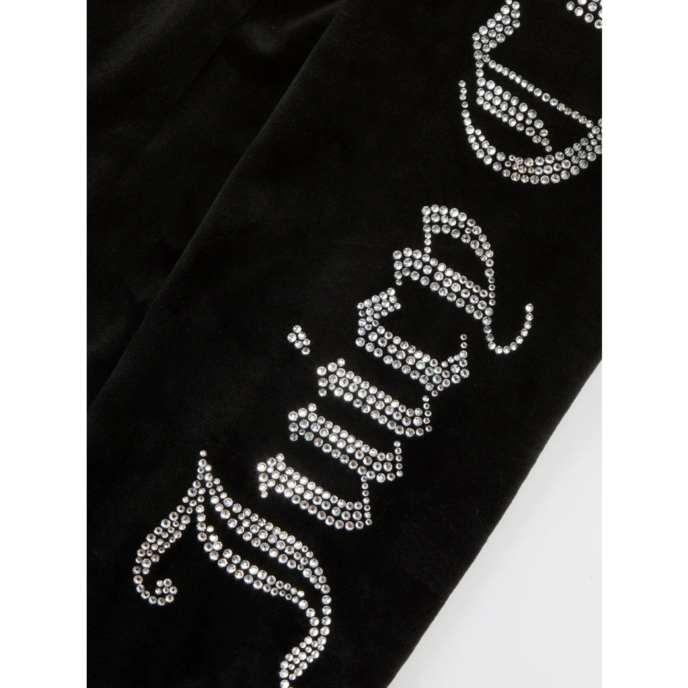 Juicy Couture Zwart Velours Cropped Track Jacket Black Dames
