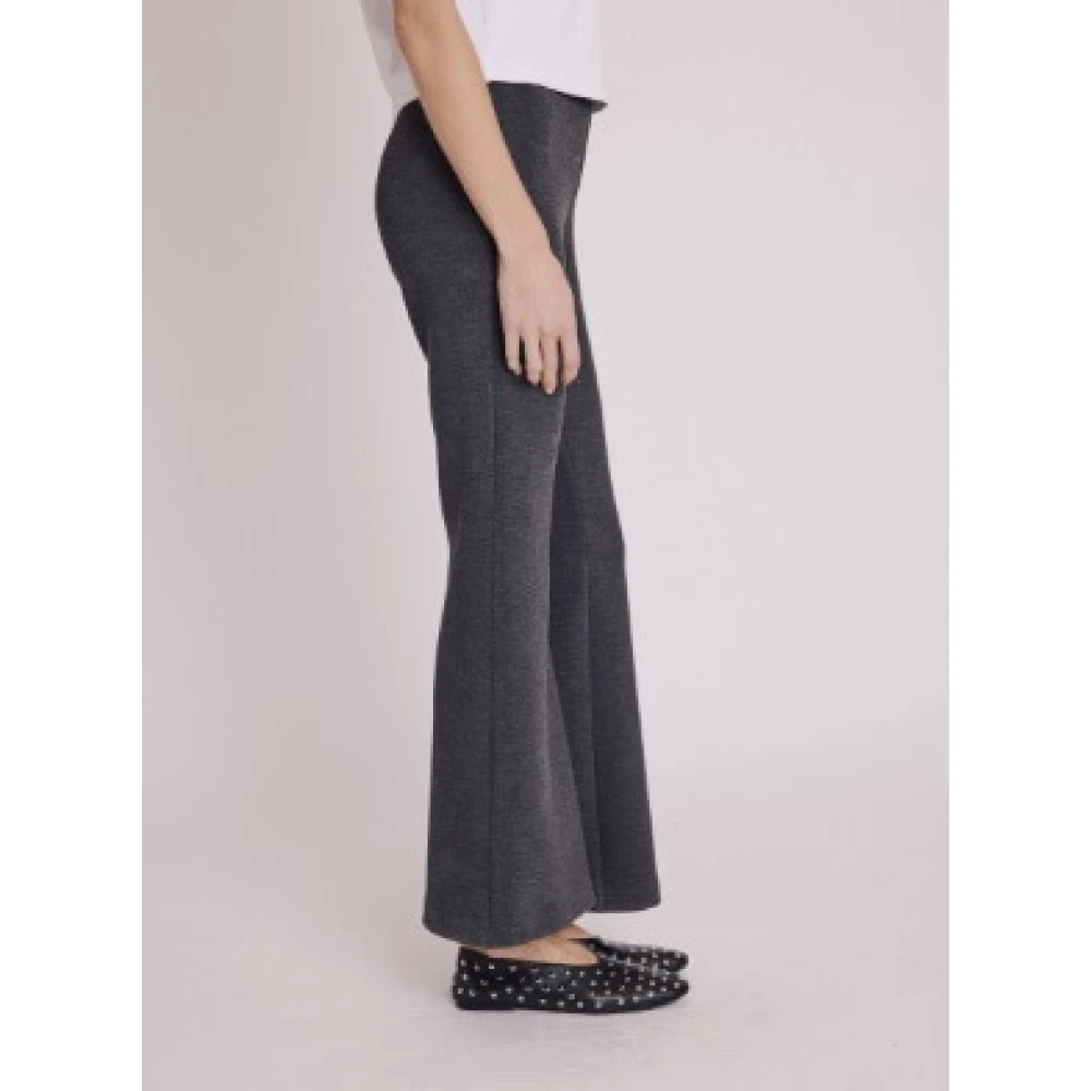 Berenice Wijde Grijze Broek Eenvoudige Stijl Black Dames