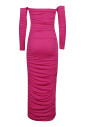 robe-midi-drapee-epaules-denudees