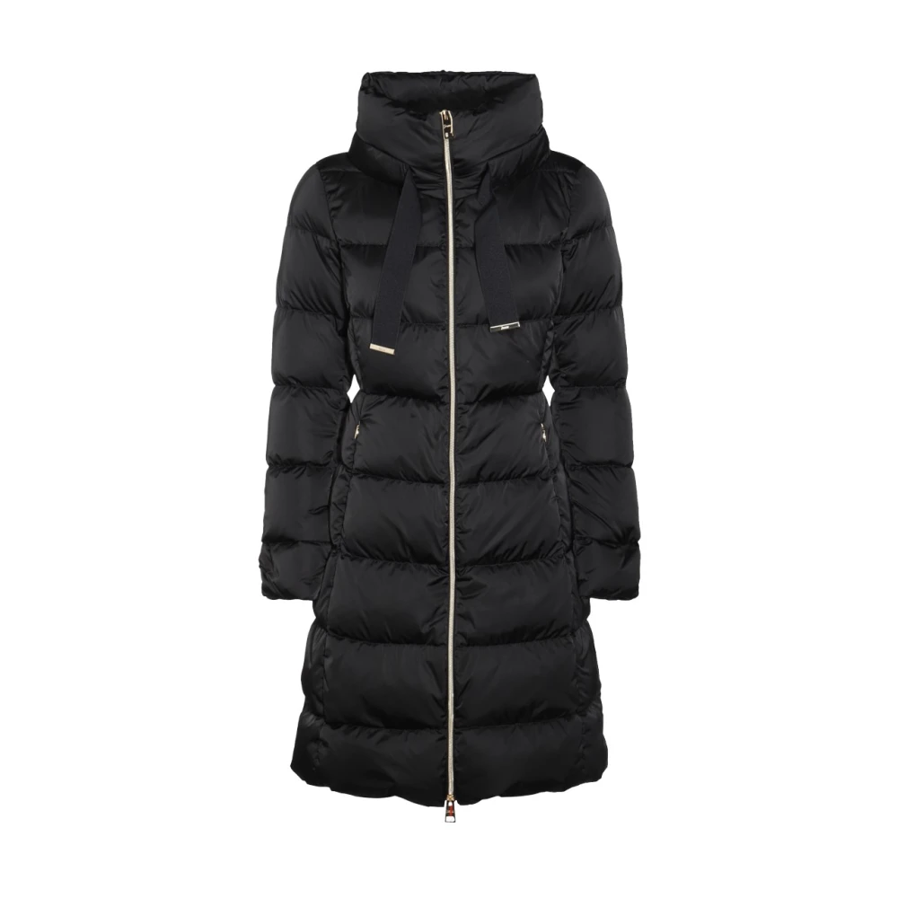 Herno Zwarte donsjas met capuchon Black Dames