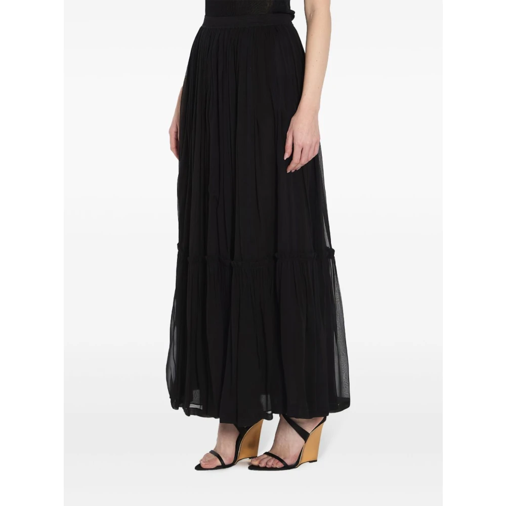 Saint Laurent Zwarte Minirok Black Dames