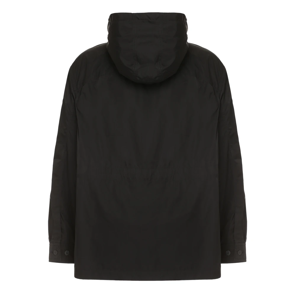 Salvatore Ferragamo Hoodie met logopatch Black Heren