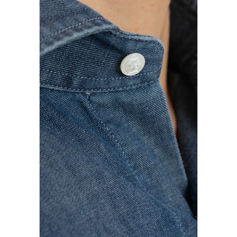 Barba Denim Overhemd Blue Heren