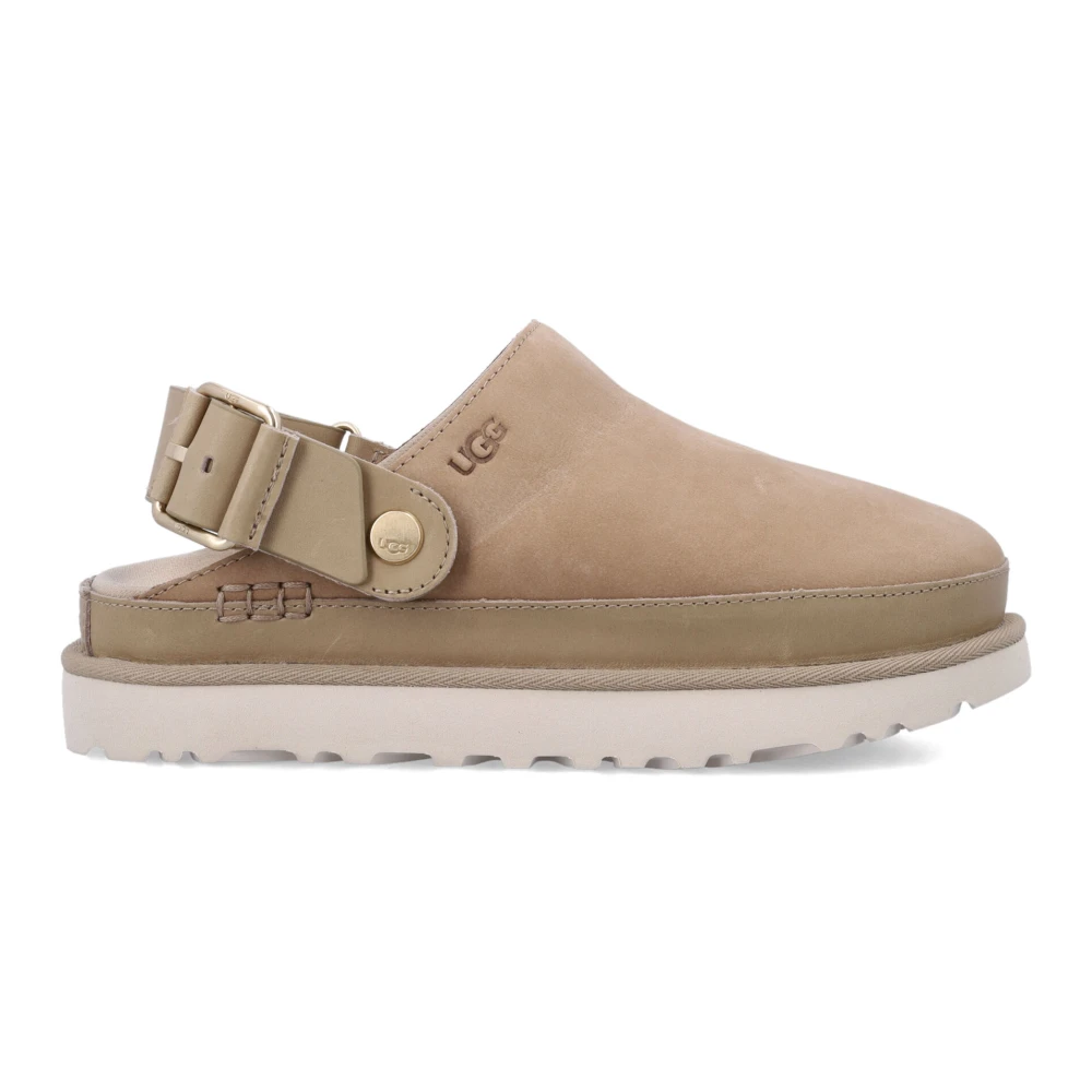 Ugg Women's Beige Clogs, 3 Uk, Goldenstar Villa Clog