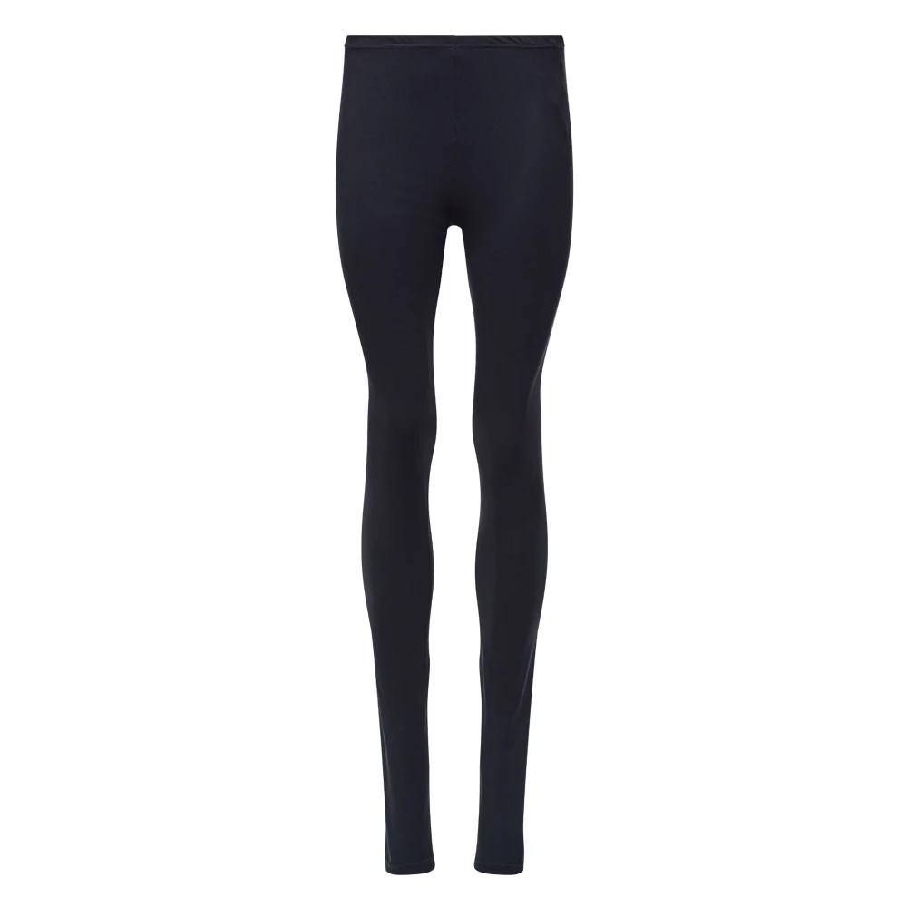 MM6 Maison Margiela Stijlvolle Leggings voor een Trendy Look Black Dames