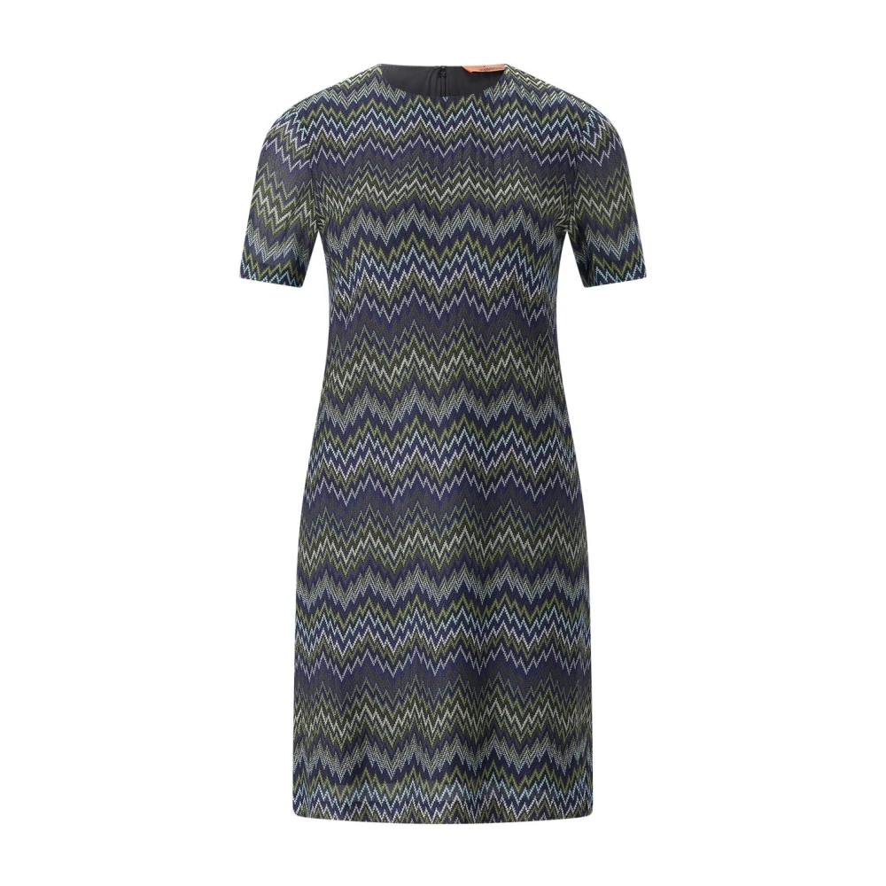 Missoni Donna Blu - Abito Corto A Maniche Corte - Dresses - M