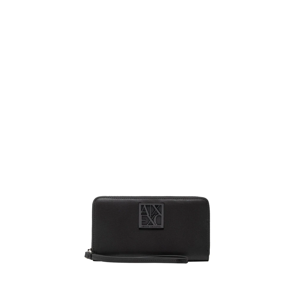 Armani Exchange Women's Black Wallets & Cardholders, One Size, Wallet