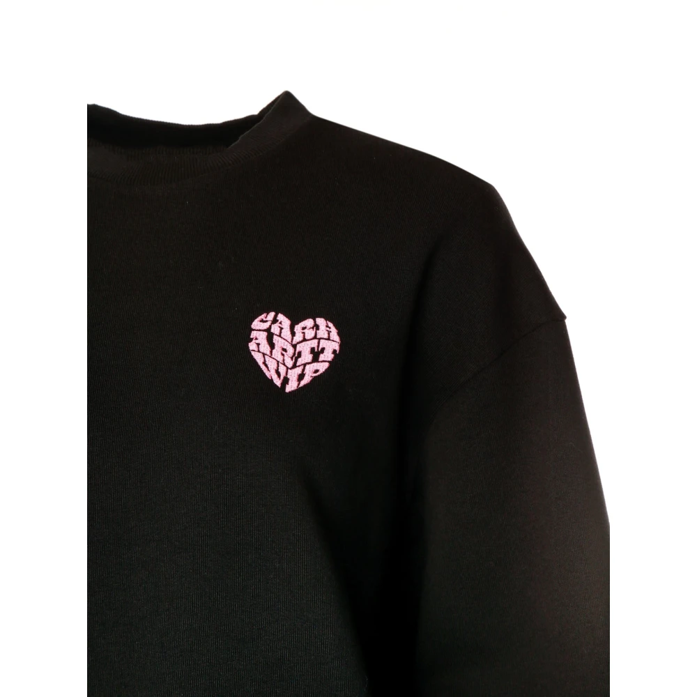 Carhartt WIP Ballon Fit Sweatshirt met Grafische Prints Black Dames