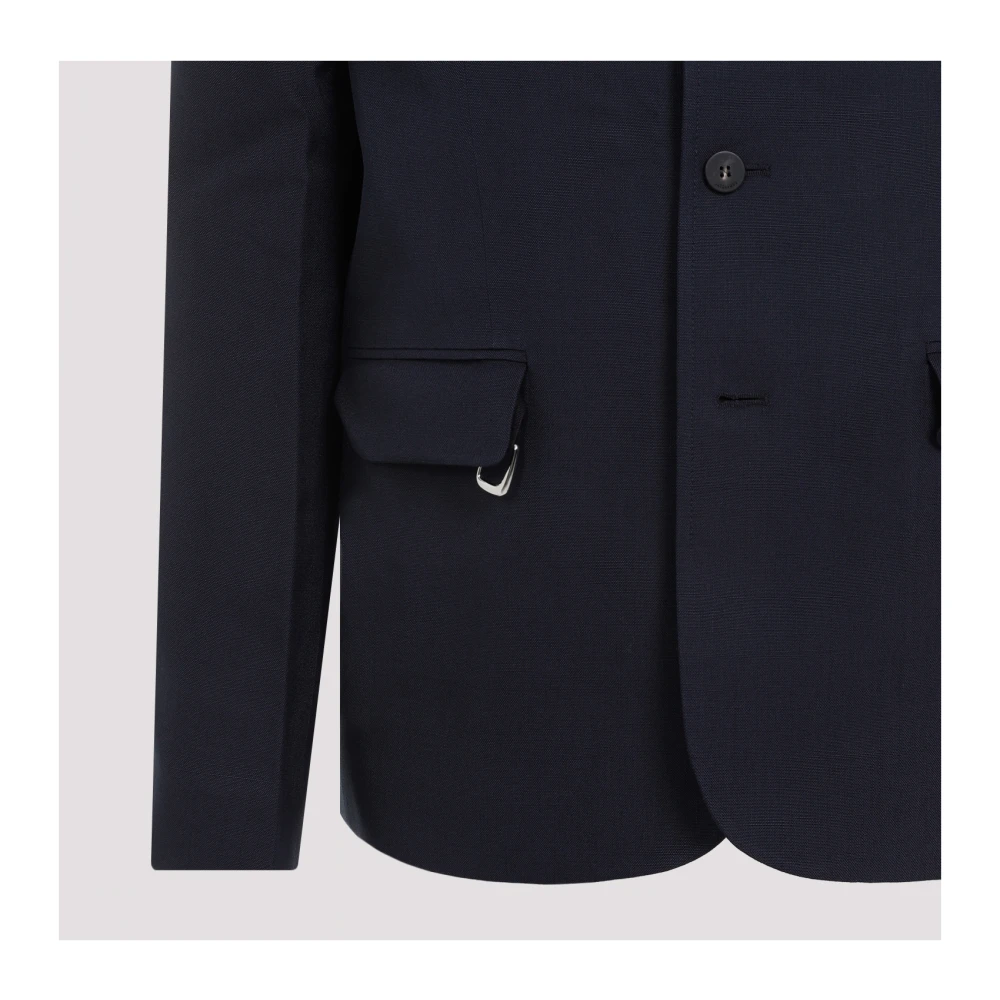 Jacquemus Donkerblauwe Cabri Jas Blue Heren