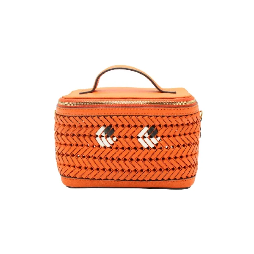 Anya Hindmarch Pre-owned Leather handbags Orange Dames