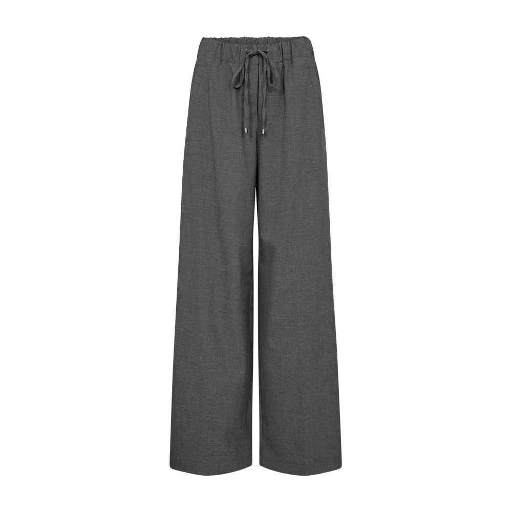 Freequent Donkergrijze Stijlvolle Broek Gray Dames
