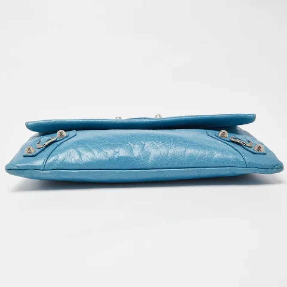 Balenciaga Vintage Pre-owned Leather clutches Blue Dames