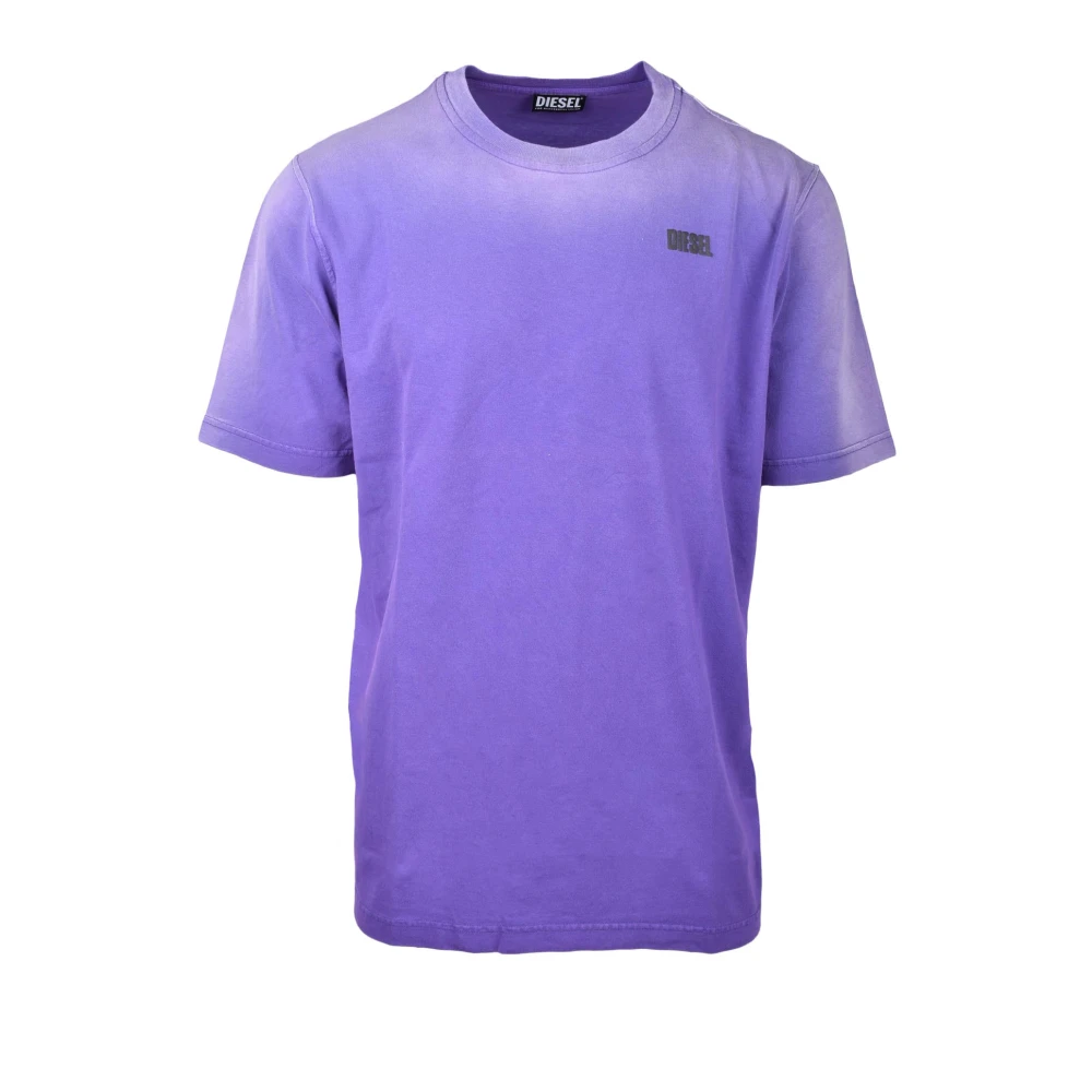 Diesel Katoenen T-shirt Purple Heren