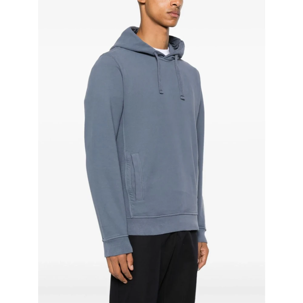 Stone Island Biologische katoenen hoodie met kenmerkend kompas Gray Heren
