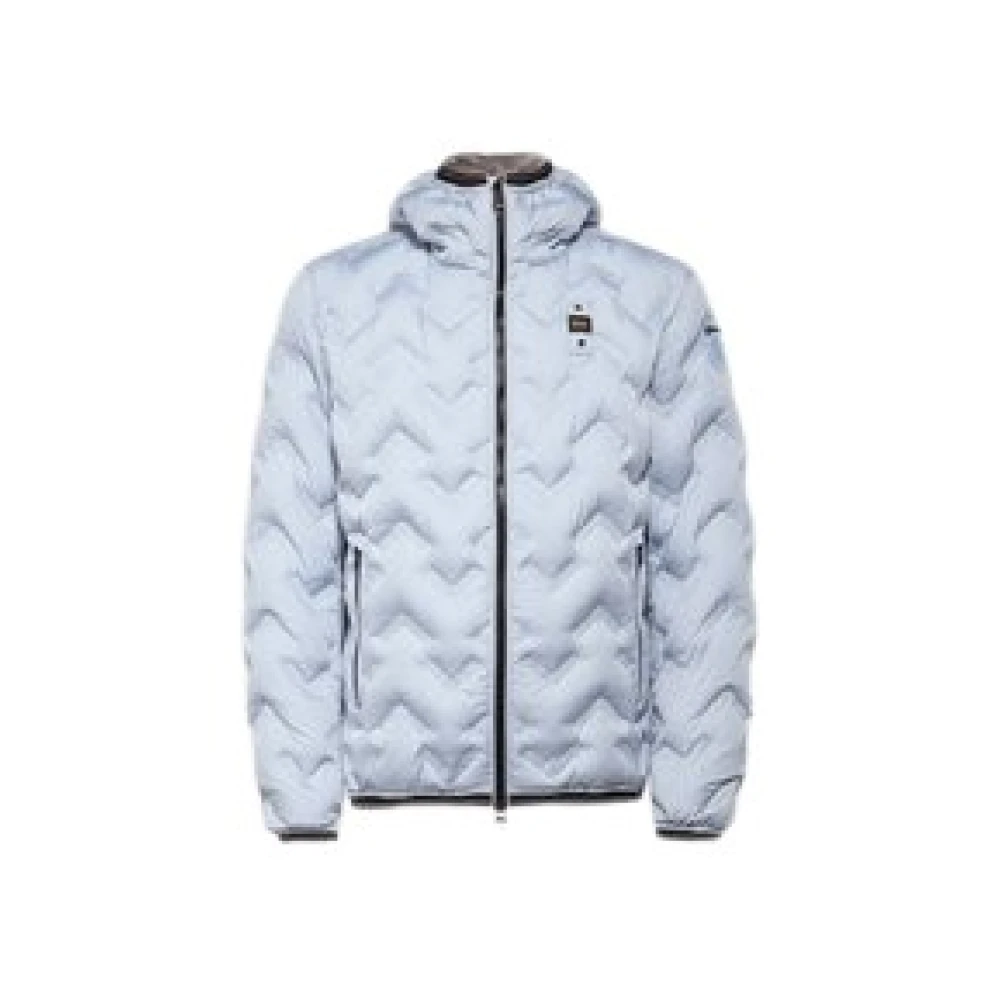 Blauer Heren Hooded Puffer Jas Gray Heren