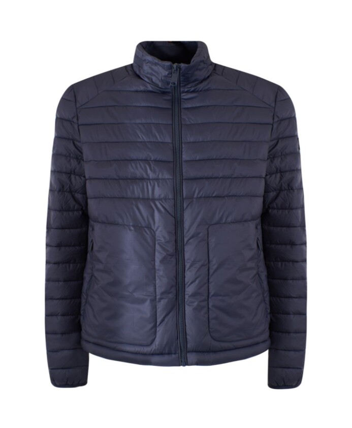 veste-bleue-legere-en-duvet-avec-capuche-dissimulee