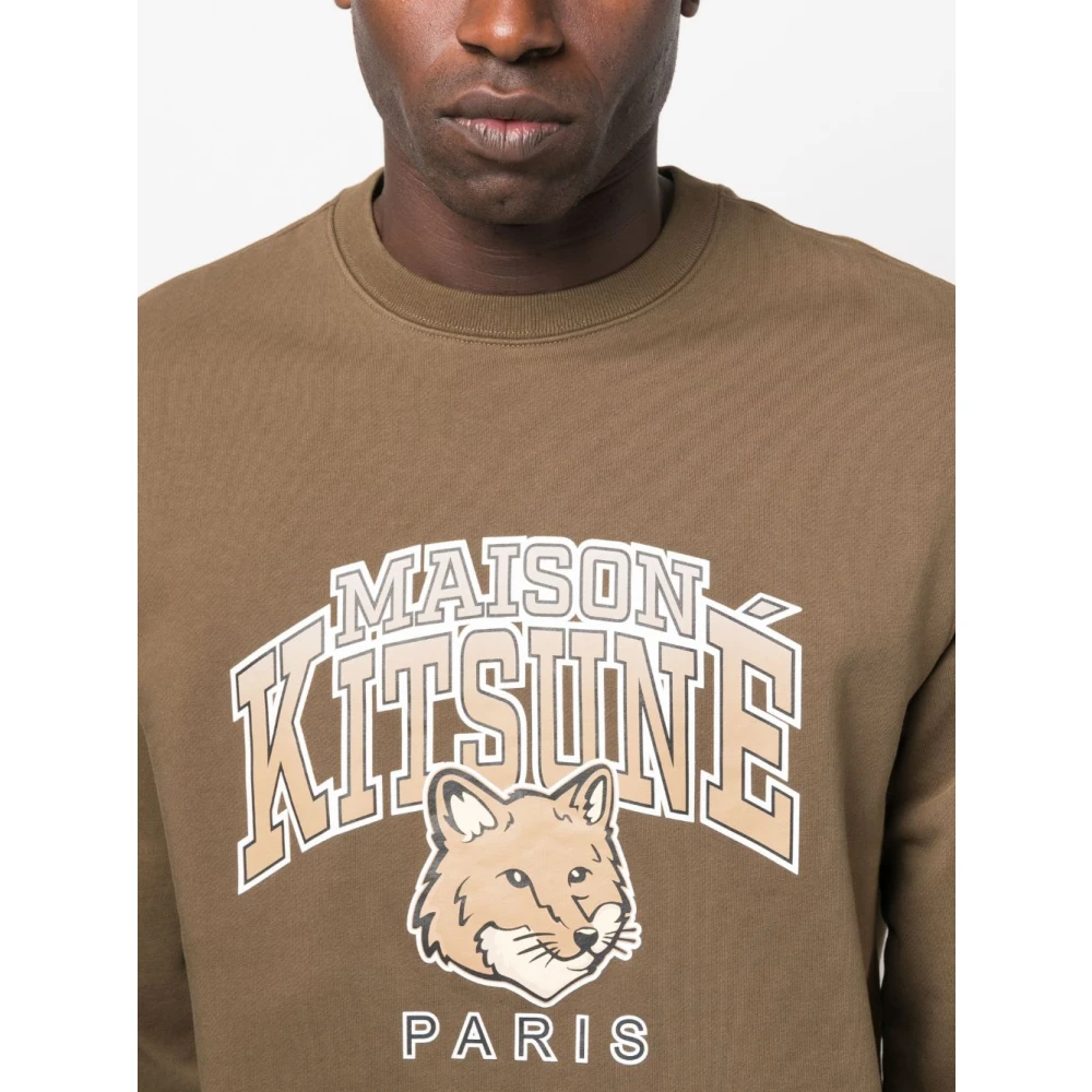 Maison Kitsuné Sweatshirts Hoodies Beige Heren
