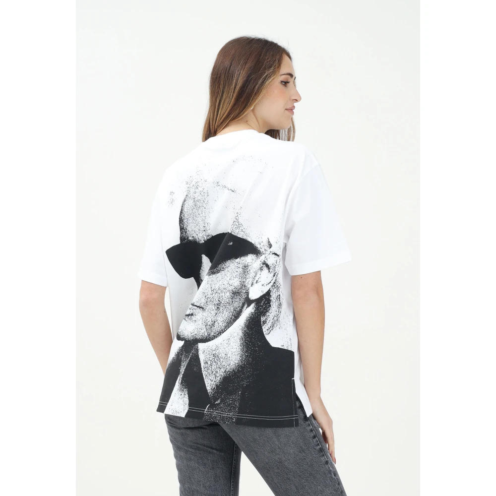 Karl Lagerfeld T-shirts en Polos Wit White Dames