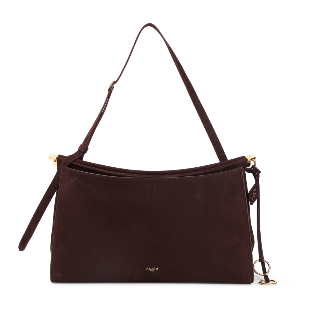 Alaïa Brown Shoulder Bags, Female, One Size, Le Click Pocket 35 Bag