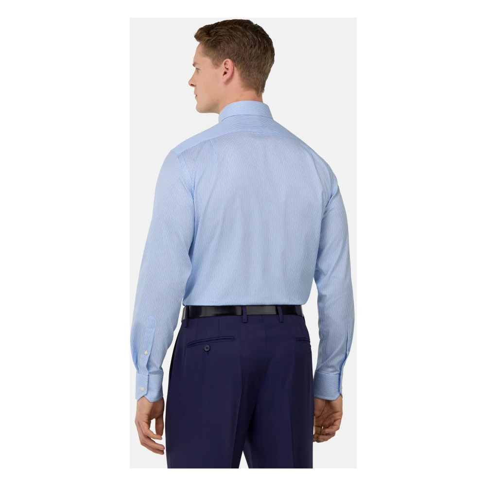 Boggi Milano Ultimate Non-Iron Shirt Blue Heren