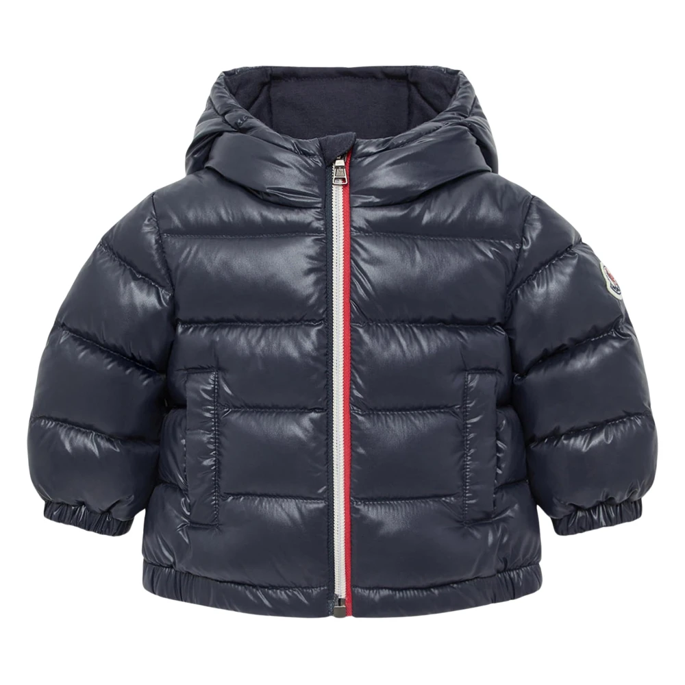 Moncler , Winter Jackets, Unisex, Blue, 3 Y, New Aubert Down Jacket