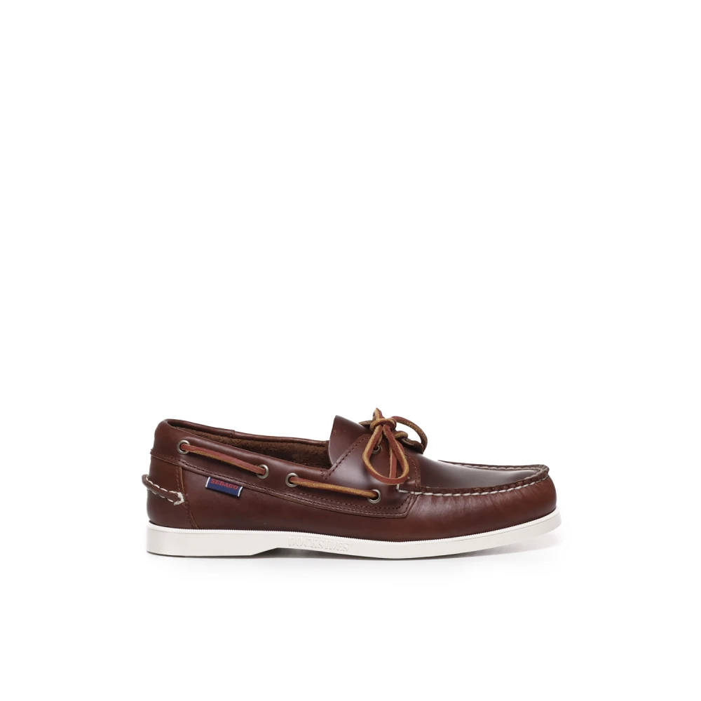 Sebago Brown Boat Shoes, Male, 7 Uk, Flat Shoes