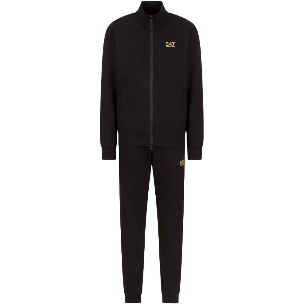 Emporio Armani Ea7 Mannelijk Zwart Fitness Heren, M, Katoen, Training Sets
