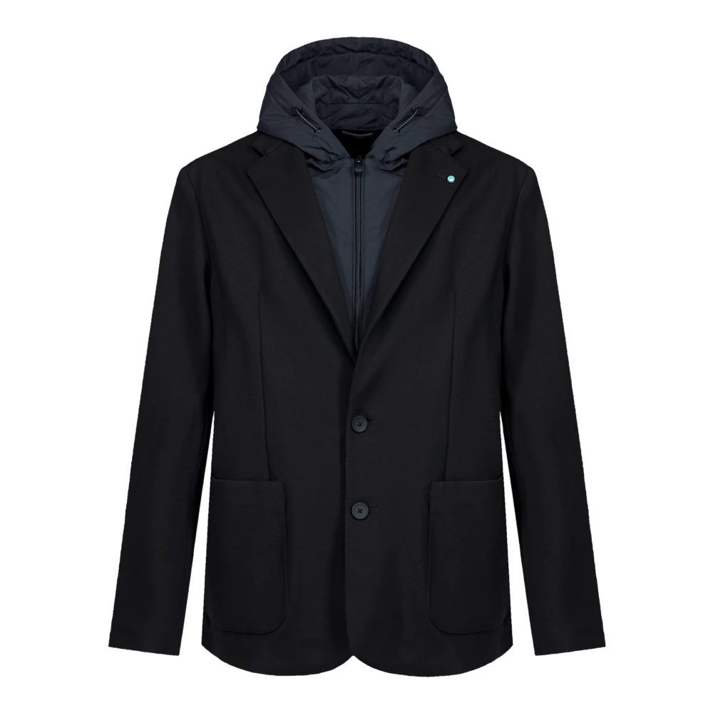People of Shibuya Ultra-licht Comfort Fleece Jas Black Heren