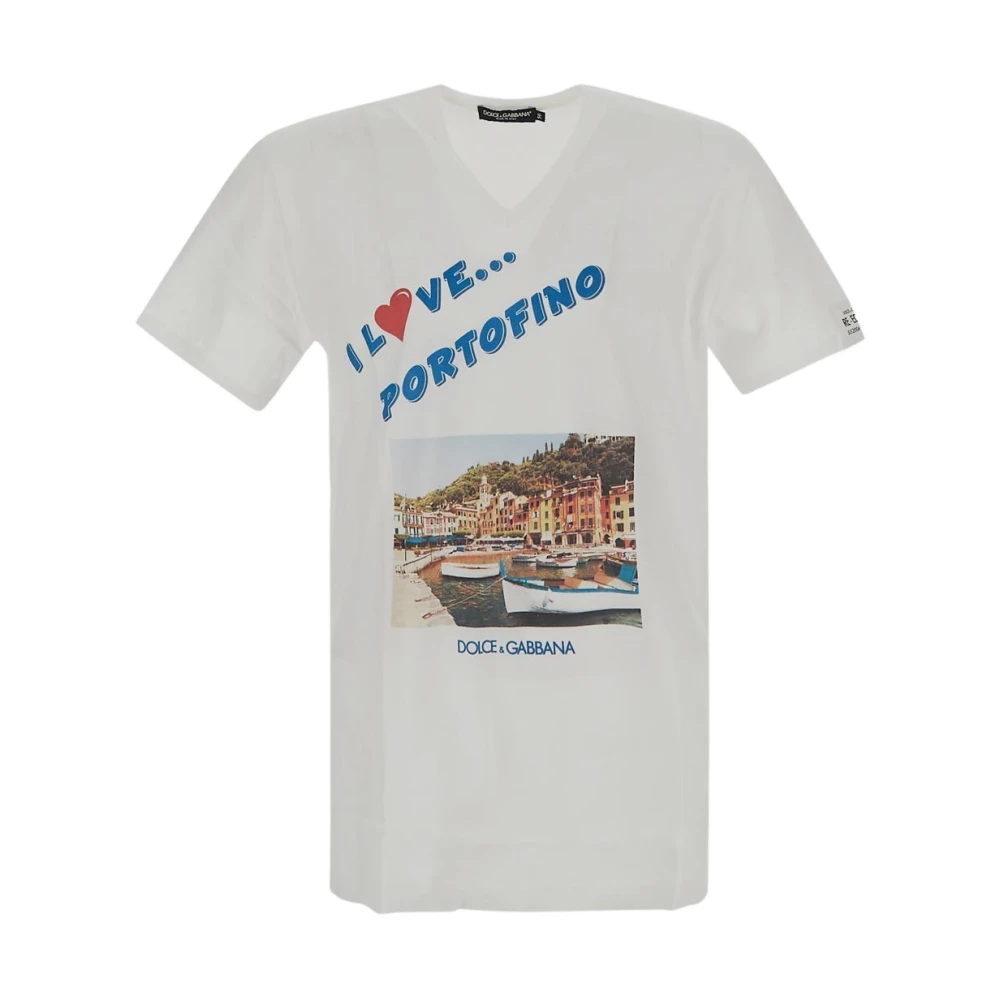 Dolce & Gabbana Portofino Liefde T-shirt White Heren