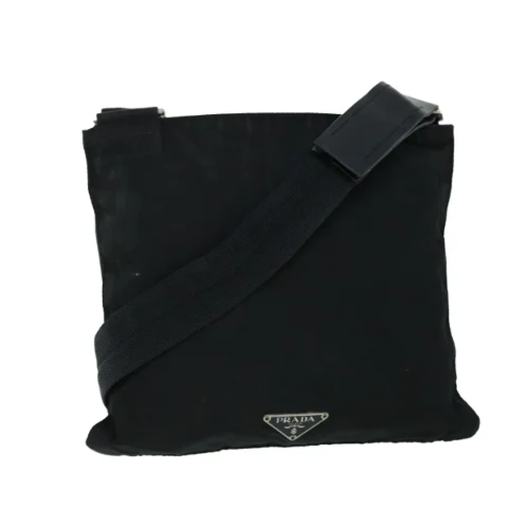 Prada Vintage Pre-owned Nylon prada-bags Black Dames