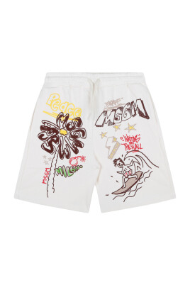 shorts-en-coton-a-imprime-graphique