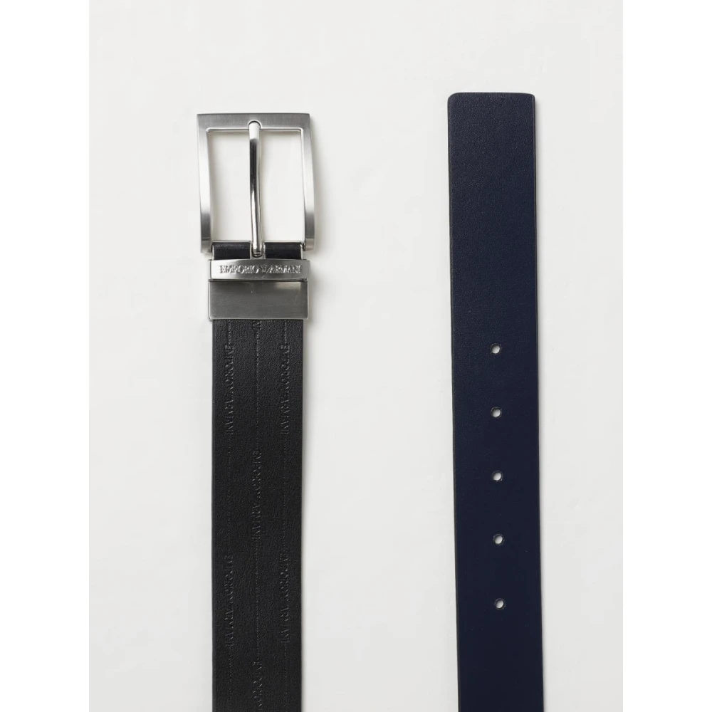 Emporio Armani Stijlvolle Riemencollectie Black Heren