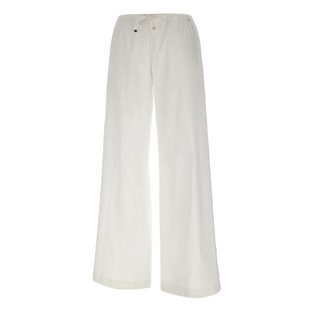 Herno Vrouw Wit Broeken Dames, S, Katoen, Broek In Smart Cotton Popeline