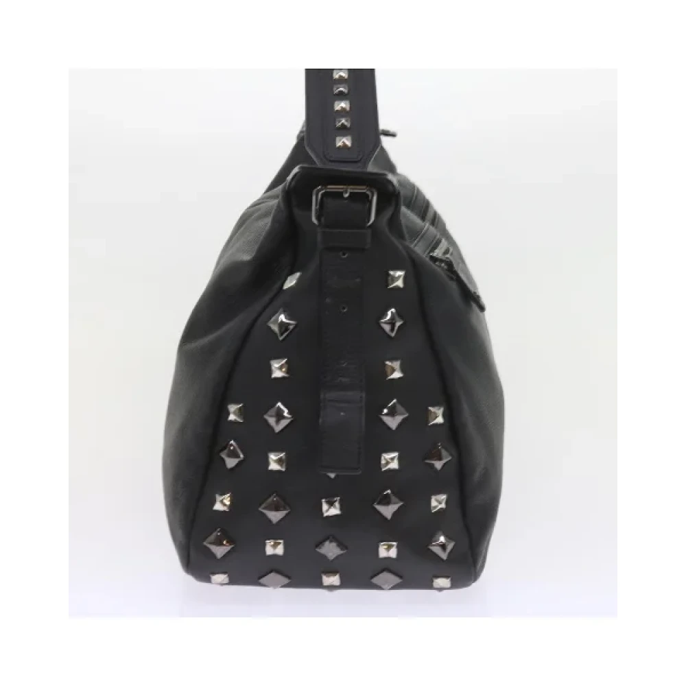 MCM Pre-owned Leather handbags Black Dames