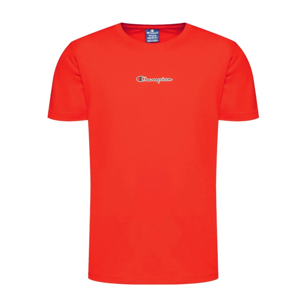 Champion Korte Mouw T-shirt Red Heren